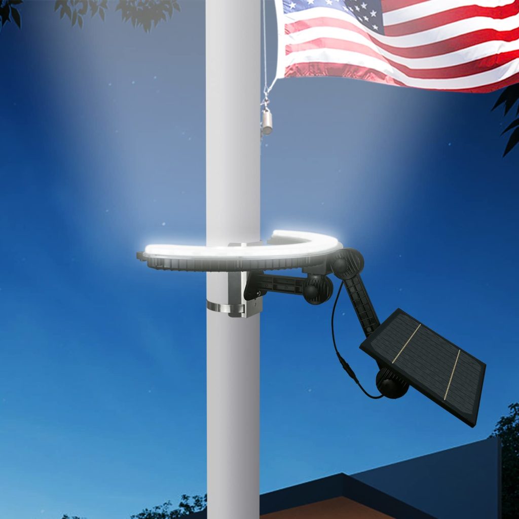 Flagpost lighting
