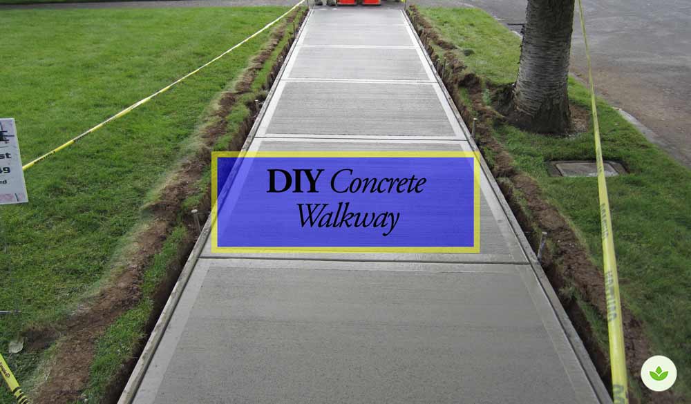 Concrete walkway