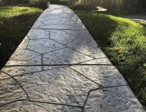 Concrete walkway