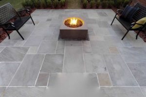 Cut stone paving material
